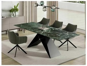 Jedálenský stôl Westin II 160 x 90 cm, tmavo zelená