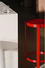 Čierna oceľová barová stolička (výška sedadla 75 cm) Doon – noo.ma