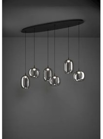 Eglo 390415 - LED Stmievateľný luster na lanku LARVA 6xLED/3,7W/230V 2700-6500K+DO