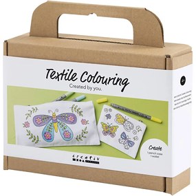 Kreatívna sada Mini Craft Kit Textile Colouring Butterflies