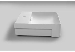 Isvea - Polozapustené umývadlo SOTT AQUA 59x49 cm keramika/biela