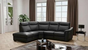 XXXLutz ROHOVÁ SEDAČKA, textil, koža, čierna Livetastic - Sedačky - 002951006902