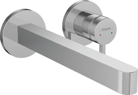 Hansgrohe Finoris, umývadlová batéria pod omietku 240, 2-otvorová inštalácia, EcoSmart, chrómová, HAN-76050000