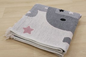 Praktik home, TRHÁK: Detský kusový koberec Natur Slony, 120x170, šedá, detská izba