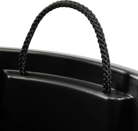 PLASTOVÝ KVETINÁČ LUNA VASE 42X32 CM BIELA