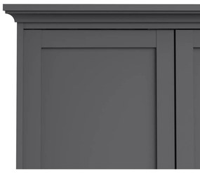 Sivá šatníková skriňa 181x201 cm Paris – Tvilum