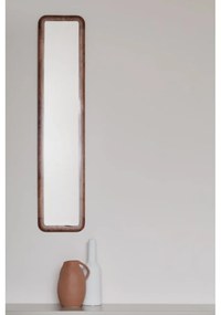 Nástenné zrkadlo s dreveným rámom 26x120 cm Nyko – White Label