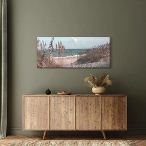 Obraz - Ružová pláž (120x50 cm)