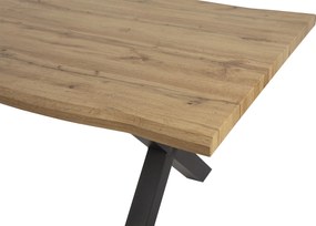 Noela Jedálenský set ROBUL 160 + 6x stolička LOREN hnedá/krémová