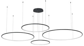 EUlight Závesné LED svietidlo Saturno, 4x LED 120w, 4000k, b