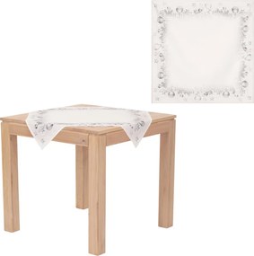 Obrus Vianočné gule 80x80 cm, biely