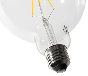 Sada 5 ks E27 Stmievateľná LED žiarovka so špirálovým vláknom G125 5W 450lm 2700K