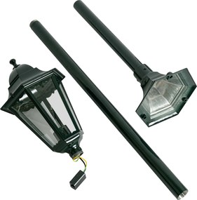 Klasické stojace vonkajšie svietidlo tmavozelené 170 cm IP44 - New Orleans