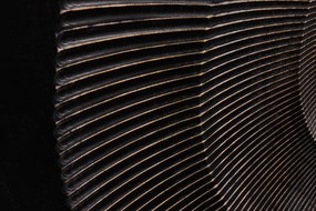 Komoda Golden Sunset 140 cm z mangového dreva v čiernom prevedení