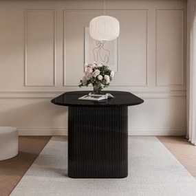 JEDÁLENSKÝ STÔL DEBORA ČIERNY LESK 180 cm