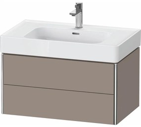 DURAVIT XSquare závesná skrinka pod umývadlo, 2 zásuvky, 784 x 470 x 397 mm, bazalt matný, XS4399043430000