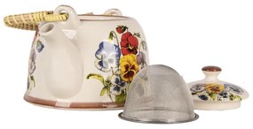 Krémová kanvička s sirôtkami a so sitkom - 18*14*12 cm / 800 ml