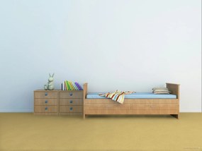Condor Carpets, Metrážny koberec Carousel 350, na mieru, šíře 4m, žltá, filc, detská izba