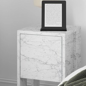 Nočný stolík Ema Carrara Marble