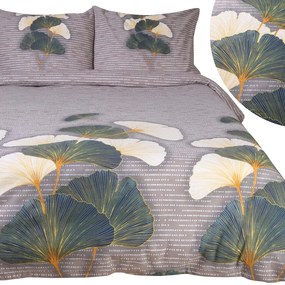 FLANELOVÉ OBLIEČKY FLANELOVE 160X200 CM, 2KS 70X80 CM LISTY