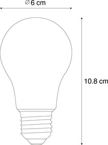 Sada 5 LED žiaroviek E27 A60 so súmrakovým senzorom 2,5 W 250 lm 2200 K