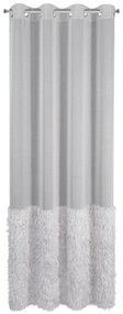 ZÁCLONA NA KRÚŽKOCH MARGARET2 140X250 CM STRIEBORNÁ