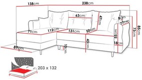 Rohová sedacia súprava Selva L (svetlosivá). Vlastná spoľahlivá doprava až k Vám domov. 1122957