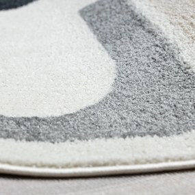 Dywany Łuszczów, Kusový koberec Fusion 0213 white/dark pink, 160x220, viacfarebná, kancelária