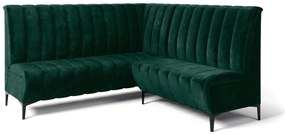Rohová lavica Romero 140x200 (tmavozelená) (P). Akcia -20%. Vlastná spoľahlivá doprava až k Vám domov. 1129961