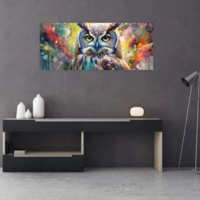 Obraz - Maľba sovy (120x50 cm)