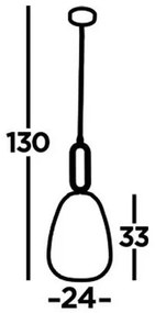 Searchlight 43581-1SN- Luster na lanku ELIXIR 1xE27/60W/230V číra