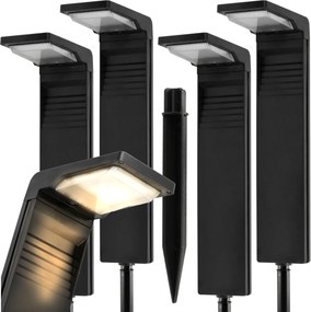 Solárna LED záhradná lampa na záhradný stĺpik so senzorom súmraku