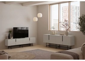 Krémový TV stolík 200x54,5 cm Eldia – Marckeric