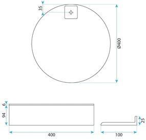 Rea Molly, súprava kúpeľňového nábytku s umývadlom 40cm, šedá matná, REA-M0008