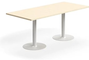Stôl VERTICUS, 1800x800x720 mm, breza/biela
