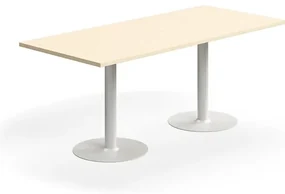 Stôl VERTICUS, 1800x800x720 mm, breza/biela