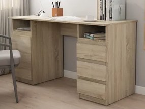 Písací stôl so 3 zásuvkami Carlos, dub sonoma%