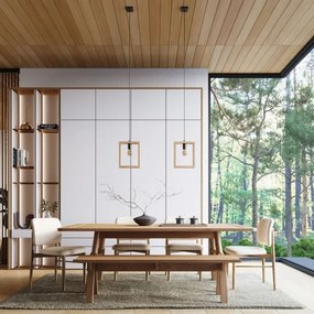 Sollux SL.1310 - Luster na lanku ARIES 1xE27/15W/230V buk/béžová