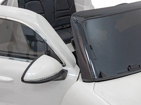 Ramiz Elektrické autíčko Porsche Cayenne S na batérie pre deti biely lak SUV + diaľkové ovládanie