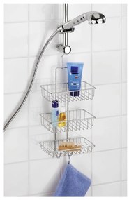 Nástenná závesná kúpeľňová trojposchodová polička Wenko Nivala