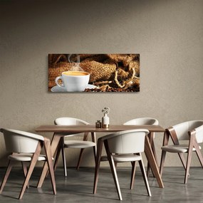 Obraz - Šálka kávy (120x50 cm)
