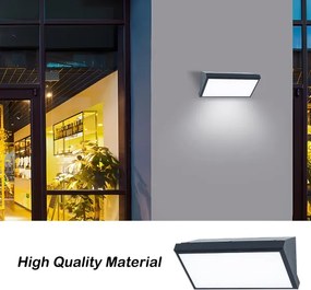 Brilagi-LED Nástenné svietidlo TRIANGLE 1xE27/6W/230V 2700-6500K IP65 antracit