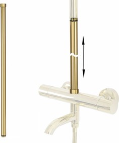 Predĺženie pre vaňovú/sprchovú súpravu REA ø 22 mm - 60 cm, zlatá kartáčovaná