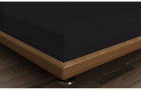 Čierna napínacia bavlnená plachta 140x200 cm – Mijolnir