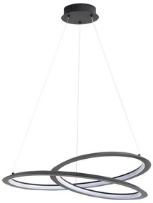 LED Luster na lanku TANGO LED/44W/230V 4000K pr. 60 cm čierna