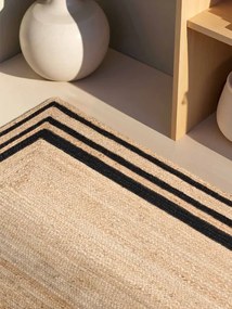 Koberec Hanse Home JUTTA prírodný / zlatý / čierny