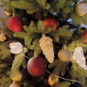 DECOLED Dekorácia, borovicové šišky 4 ks, 11 cm