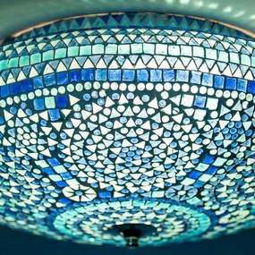 Mozaika stropnica turecká lampa Melon ASTER Ø50 cm