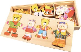 Oblékací puzzle BEAR FAMILY viacfarebné