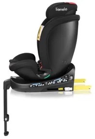 Lionelo - Autosedačka s otočnou základňou NAVY i-Size 40-150 cm čierna/červená